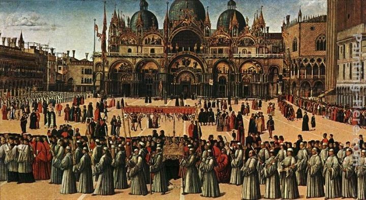 Gentile Bellini Procession in Piazza S. Marco
